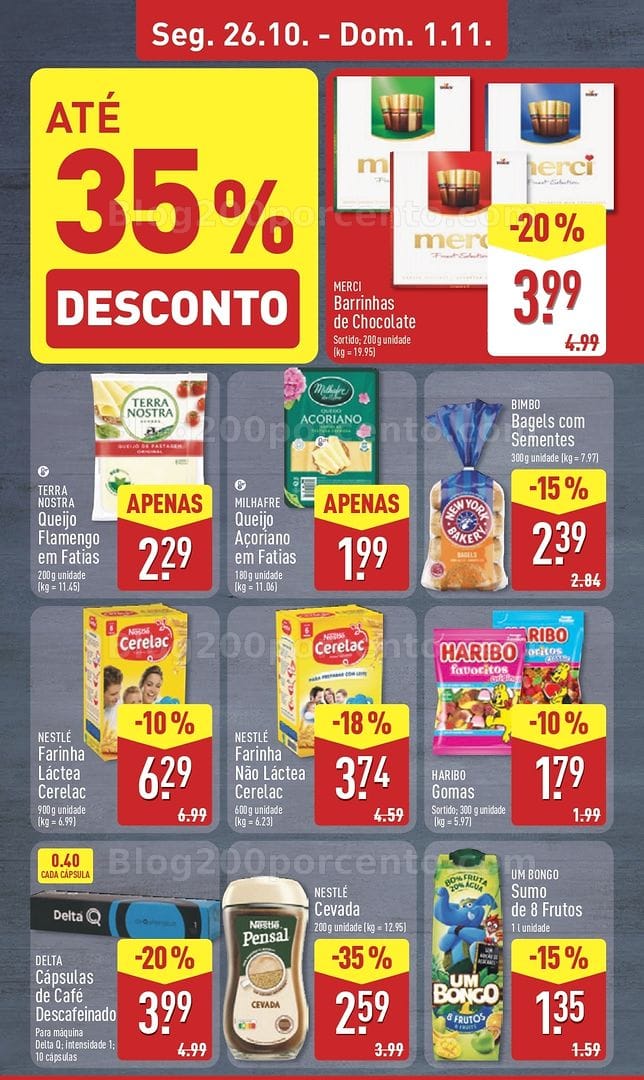 Antevisão Folheto ALDI Promoções de 26 outubro a 1 novembro